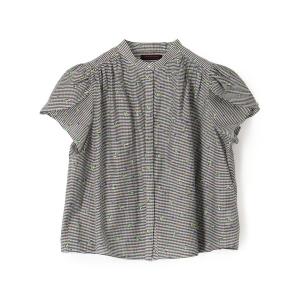 Ballsey（ボールジィ） ブラウス シャツ 半袖 モノクロームフラワー