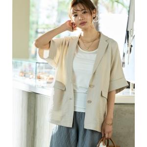 カバーオール 「大きいサイズ」５分袖ルーズシルエットジャケット レディース｜ZOZOTOWN Yahoo!店