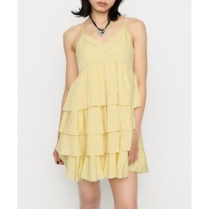 ワンピース OVERLAP FRILL ワンピース