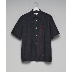 tシャツ 「M A S U」SHAGGY STRIPE HALF SLEEVE SHIRT メンズ