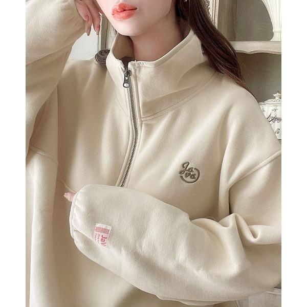 「Java」 スウェットカットソー LARGE アイボリー レディース