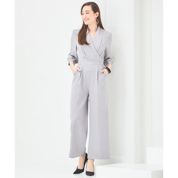 「DRESS PLUS」 オールインワン S グレー レディース