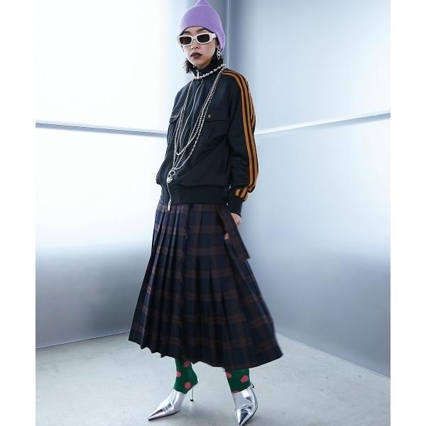 「GEVS.」 ミニスカート M ブラウン レディース
