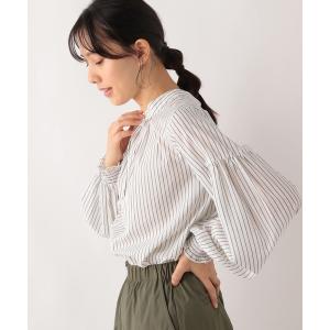 「GLOBAL WORK」 長袖ブラウス LARGE ホワイト レディース