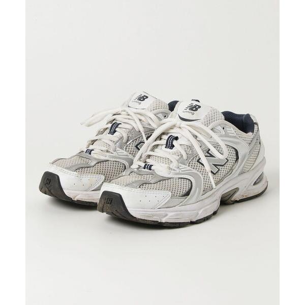 「New Balance」 ローカットスニーカー 24.5cm ホワイト レディース