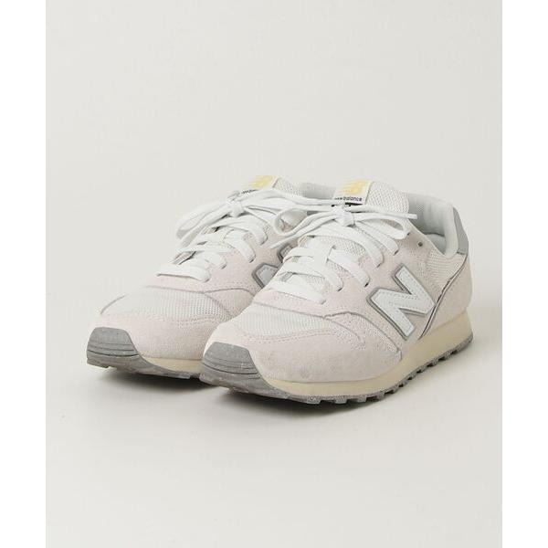 「New Balance」 ローカットスニーカー 24.5cm オフホワイト レディース
