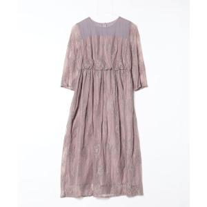 「Dorry Doll」 長袖ワンピース L ダークラベンダー レディース