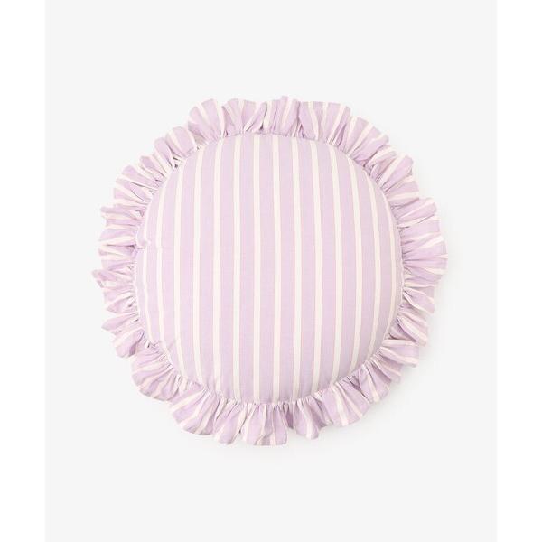 クッション クッションカバー ストライプラウンドクッション