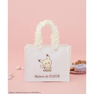 トートバッグ フリルトートバッグ ピカチュウ レディース