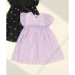 ワンピース 「リンク」パール・ラメ刺繍ワンピース＿アプレレクールマシェリ キッズ 子供服 女の子