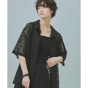 ブラウス シャツ ブロックレースシャツ / 663224 レディース