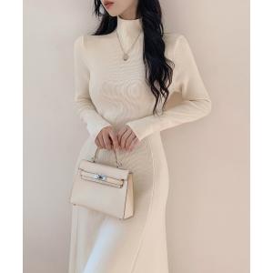 「emi+」 ニットワンピース FREE アイボリー レディース