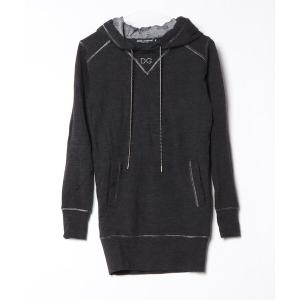 「DOLCE&GABBANA」 プルオーバーパーカー 40 ブラック レディース