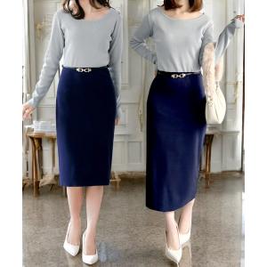 「JULIA BOUTIQUE」 ニットワンピース LONG ネイビー レディース