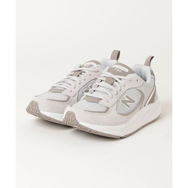 「New Balance」 ローカットスニーカー 24.5cm ライトグレー レディース