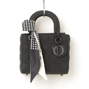 「Christian Dior」 LADY DIOR ウルトラマット ハンドバッグ - ブラック レディース