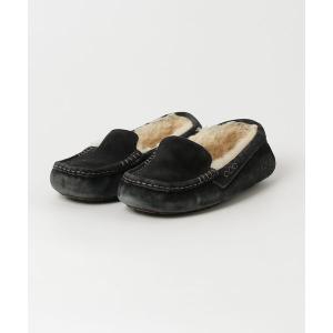 「UGG」 モカシンシューズ 22cm ブラック レディース