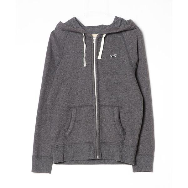 「Hollister」 ジップアップパーカー X-SMALL グレー メンズ