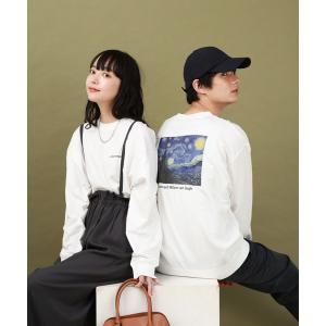 「GLOBAL WORK」 長袖Tシャツ SMALL ホワイト メンズ