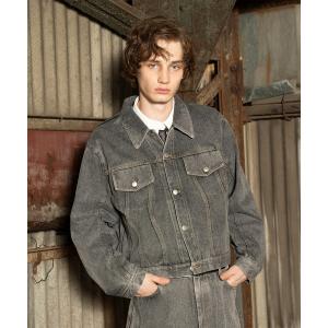 「Forte（フォルテ）」 デニムジャケット LARGE グレー メンズ