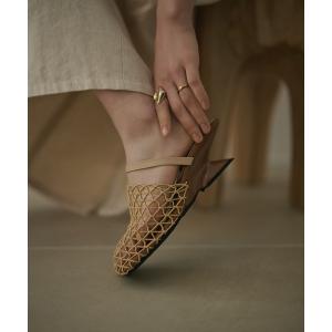 サンダル ミュール mesh square toe heel mule /メッシュスクエアトゥヒールミュール レディース