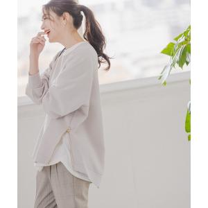 「GLOBAL WORK」 長袖カットソー LARGE グレー系その他 レディース