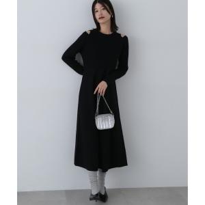 「N.（N. Natural Beauty Basic）」 ニットワンピース MEDIUM ブラック レディース