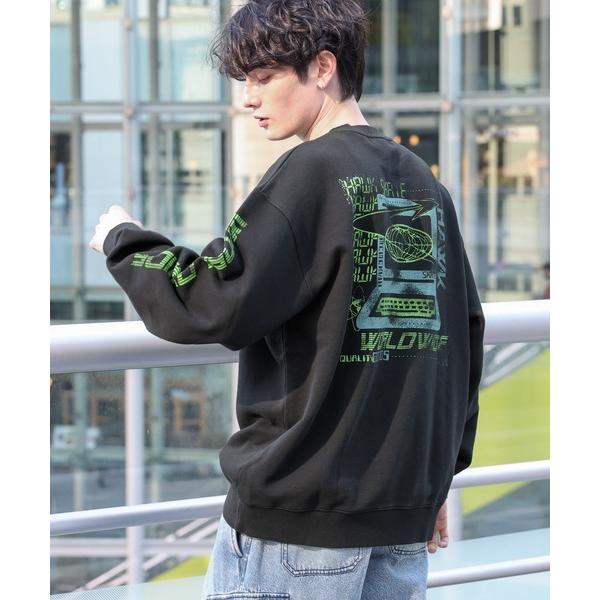 「RAGEBLUE」 スウェットカットソー MEDIUM ブラック メンズ