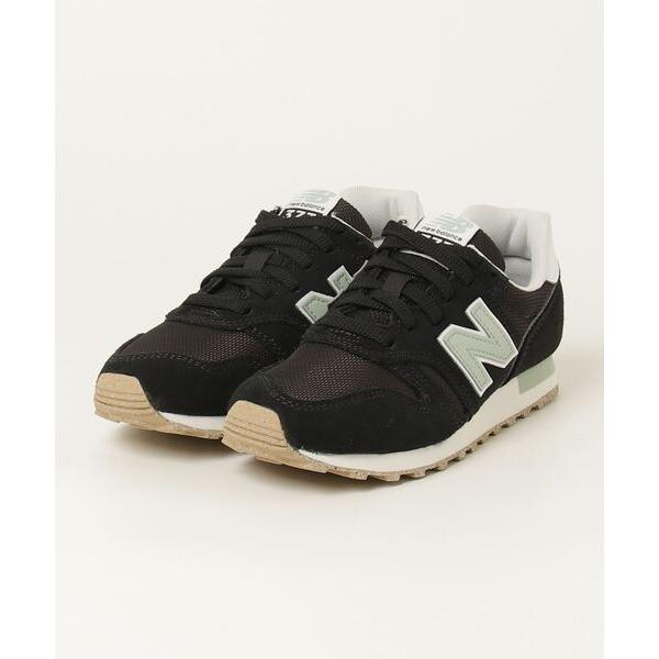 「New Balance」 ローカットスニーカー 24.5cm ブラック レディース