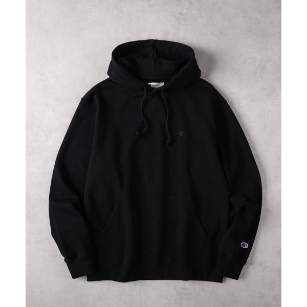「Champion」 プルオーバーパーカー S ブラック メンズ