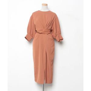 「RUIRUE BOUTIQUE」 半袖ワンピース M テラコッタ レディース