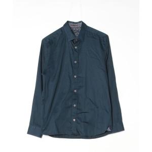 「Ted Baker」 長袖シャツ 3 ネイビー メンズ
