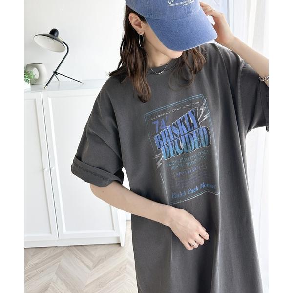 「Java」 Tシャツワンピース SMALL グレー レディース