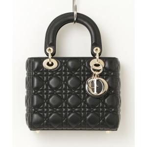「Christian Dior」 Lady Dior ミニ カナージュ バッグ - ブラック レディース
