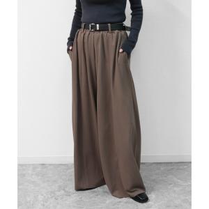 ワイドパンツ パンツ セルフカット コクーンワイド　イージーパンツ 　SELF-CUT COCOON WIDE EASYPANTS レディース