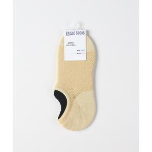 靴下 BASIC SOCKS(ベーシックソックス)バンブームジインステップメッシュソックス メンズ