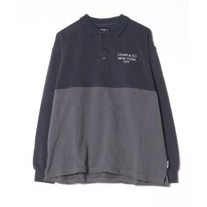 「CHARI&CO」 ワンポイントスウェットカットソー 3 ネイビー メンズ