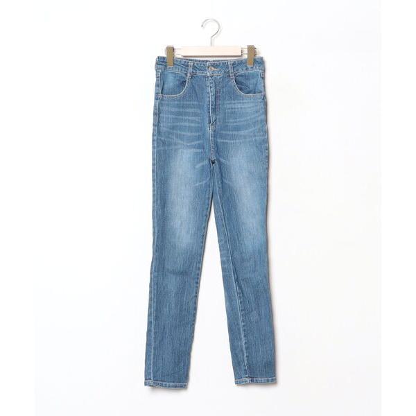 「EVRIS」 スキニーデニムパンツ MEDIUM ブルー レディース