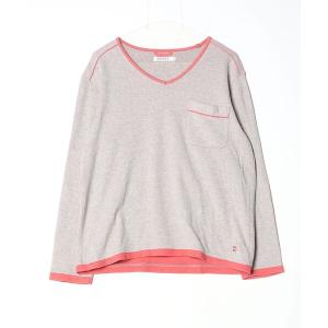 「DKNY DONNA KARAN NEW YORK」 長袖カットソー M グレー レディース