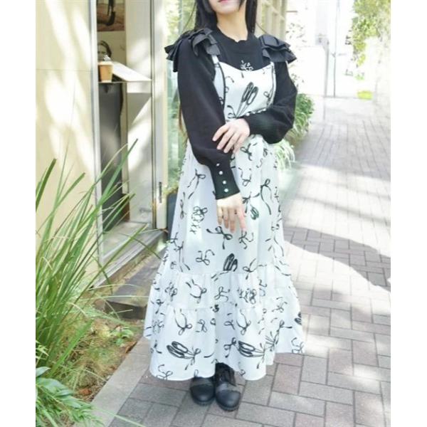 「axes femme」 キャミソールワンピース FREE ホワイト レディース