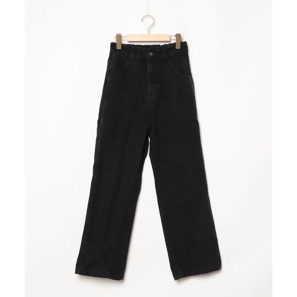 「Java」 デニムパンツ MEDIUM ブラック レディース