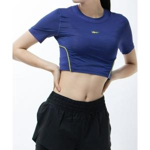 「Reebok」 半袖Tシャツ MEDIUM パープル レディース