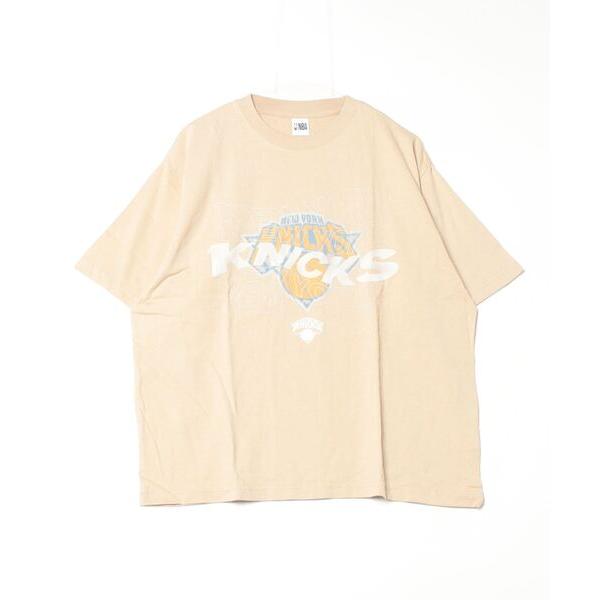 「NBA」 半袖Tシャツ M ベージュ メンズ