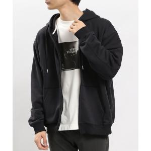 「GLOBAL WORK Smile Seed Store」 ジップアップパーカー X-LARGE ブラック メンズ
