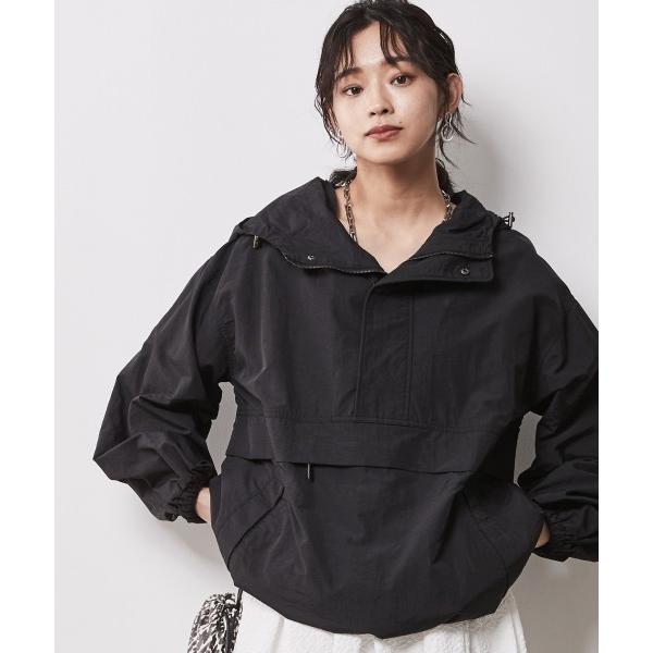 「CHIC STYLE」 ナイロンブルゾン LL ブラック レディース
