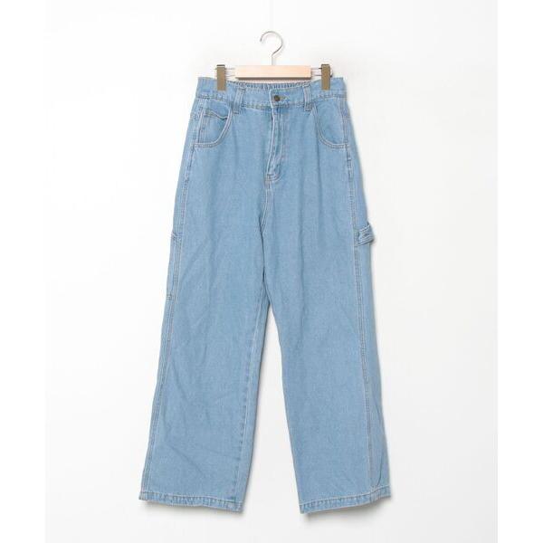 「Java」 デニムパンツ LARGE オレンジ レディース