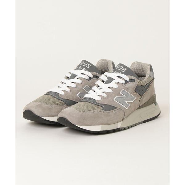 「New Balance」 ローカットスニーカー 25.5cm ライトグレー メンズ