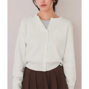 「titivate」 ニットカーディガン M オフホワイト レディース