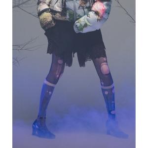 ジーンズ デニム デニムパンツ BATWING HEM DENIM ＆ LACE SHORTS レディース メンズ