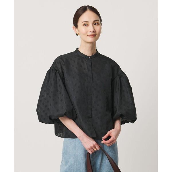 ブラウス シャツ シアー ドット パフ ブラウス ‐ウォッシャブル‐ レディース